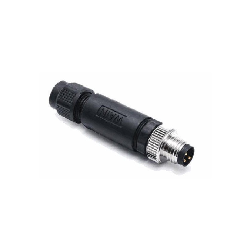 Connecteur mâle M8, 4 pol.,   IP67, 4A, non-blindé